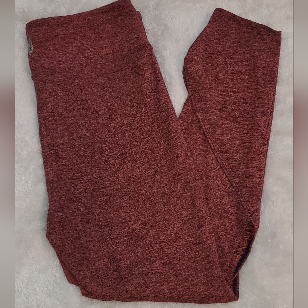 Free People Movement Halo Leggings Coral Size Medium Cutout Details Highrise - Picture 8 of 8